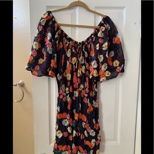 Flower Topshop dress